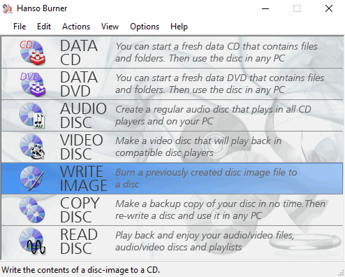 Скачать бесплатно программу Hanso Burner 4.0.0.0 на PC