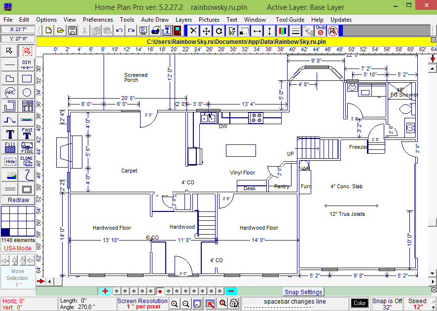 План помещения онлайн бесплатно 2d