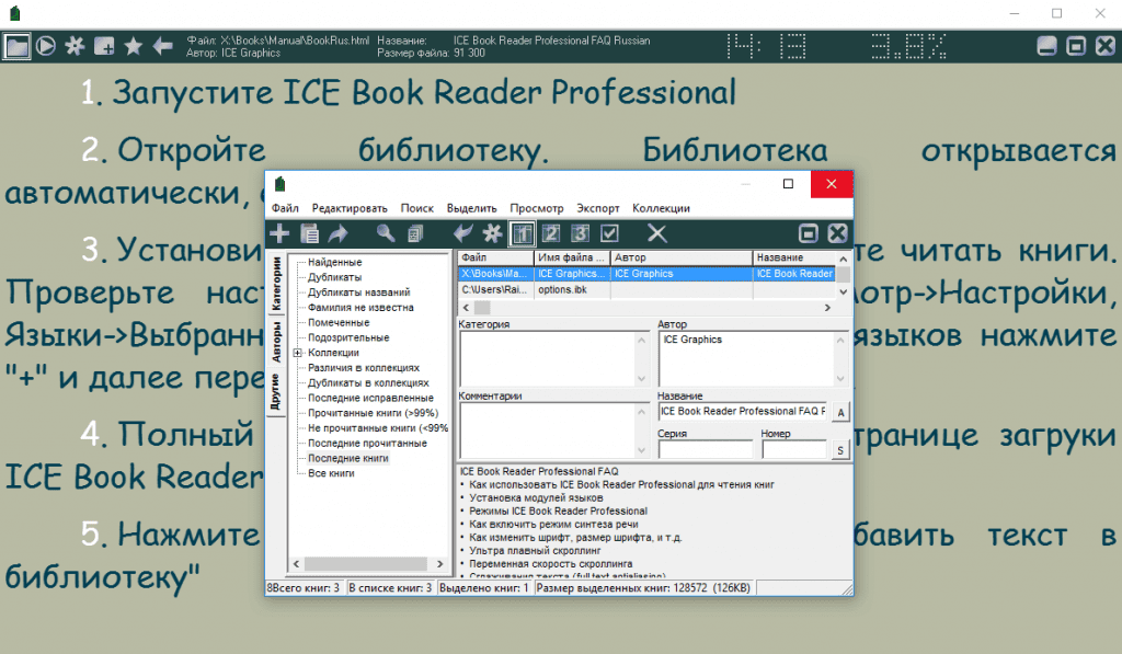 Скачать бесплатно программу ICE Book Reader Professional 9.6.5 на PC