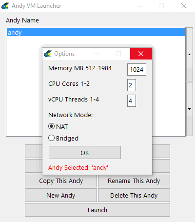 Скачать бесплатно программу Andy 47.260.1096.26 на PC