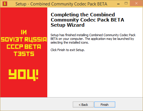Скачать бесплатно программу Combined Community Codec Pack (CCCP) 2015-10-25 на PC