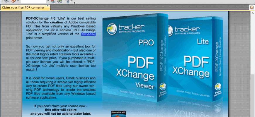Скачать бесплатно программу PDF-XChange Viewer 2.5.322.10 на PC