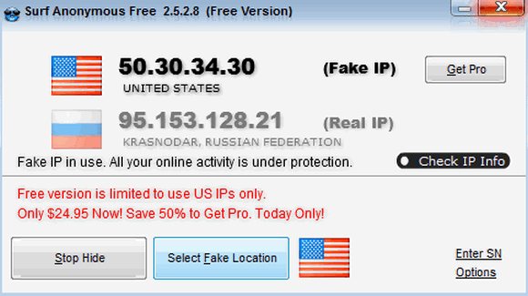Скачать бесплатно программу Surf Anonymous Free 2.6.1.6 на PC