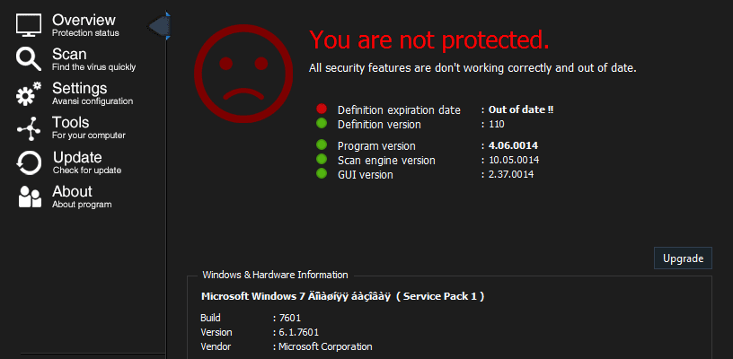 Скачать бесплатно программу AVANSI Antivirus 2015 5.00.0015 на PC