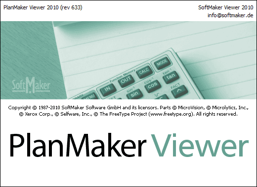 Скачать бесплатно программу PlanMaker Viewer 2010 на PC