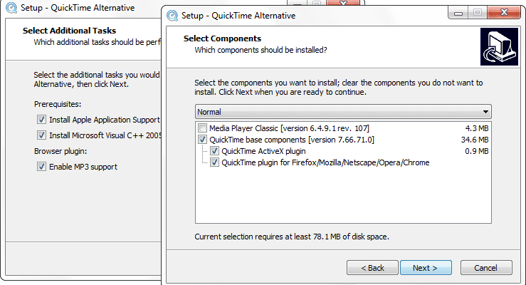 Скачать бесплатно программу QuickTime Alternative 3.2.2 на PC